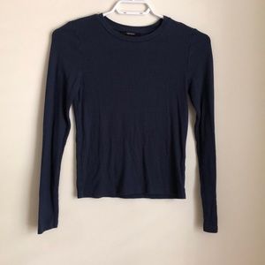 Forever 21 ripped navy blue long sleeve